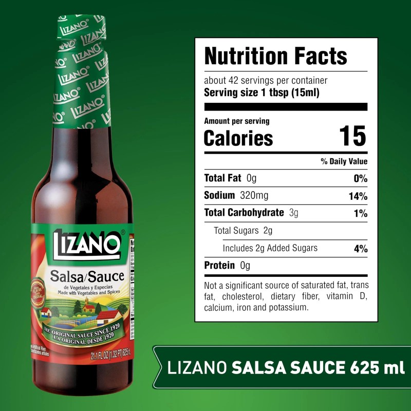 Lizano Salsa Sauce 21.13 oz (Pack of 12)