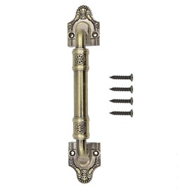 HSEANHM Sliding Barn Door Pull Handle Hardware for Wooden Garden Gate Shed Cabinet Door Large Wooden Door Handle Antique doorknob Vintage Door Handle (1, Bronze Tone7.87in)