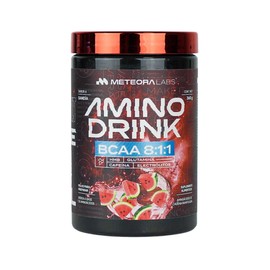 METEORA LABS | Aminodrink | BCAA 8:1:1 | HMB | BCAA Aminoácidos de cadena ramificada | Electrolitos | Glutamina | 30 Porciones por envase | Sin Azúcares Añadidos | Sabor a Sandía