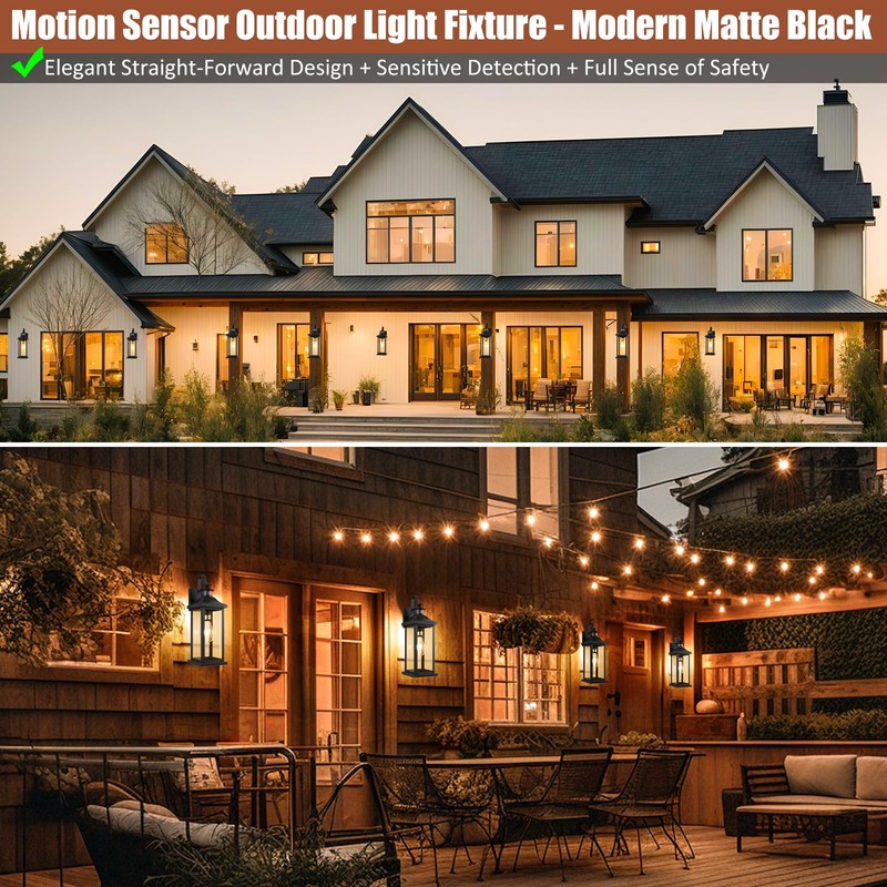 Roravilila 1-Pack 18 Inch Motion Sensor Front Porch Light IP65