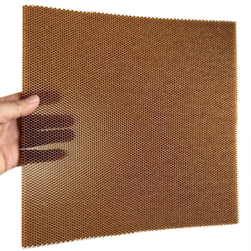 Diycoming 2pcs Aramid Honeycomb Core Sheet Panel 10mm Ultra-Lightweight for