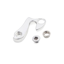 BULLSPANN Bicycle Rear Derailleur Hanger Frame Gear Tail Hook 9mm Thread Diameter Silver Tone 1pcs