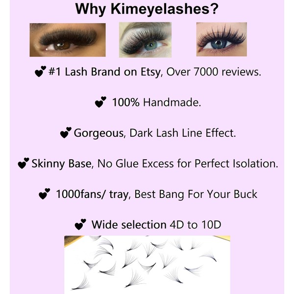 Generic Kimeyelashes 4D 5D 6D 7D 8D 9D 10D -