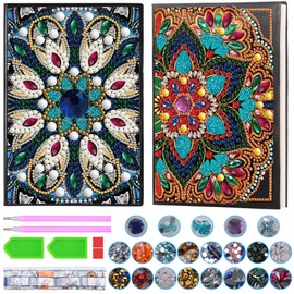 MICHIHOMIE Crafts Girls 6 7 8 9 10 Years, Gifts Girls 6-12 Years, Diamond Painting Children A5 Notebook, Craft Set Girls Toy 7-12 Years Mandalas Birthday Gift