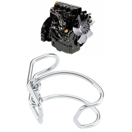 Create idea 3Pcs Air Filter Outer Back Cover Clamp Compatible with Sany Compatible with Hyundai