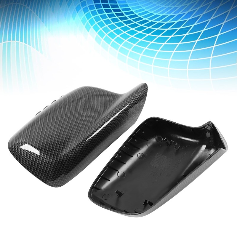 2pcs Rearview Wing Mirror Cover Housing for 3 Series E46