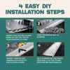 LEAF4GO 5" Micromesh Gutter Guard for Gutters Stainless Steel Gutter