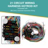 Universal Extra Long Wires 21 Circuit Wiring Harness Hotrod Kit