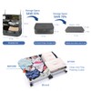 TABITORA Portable Hanging Travel Shelves Bag Packing Cube Organizer Suitcase
