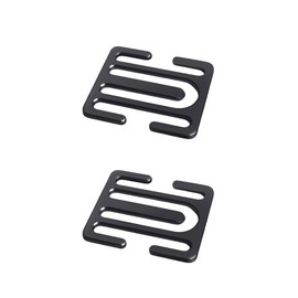 Gripebao 2 Pack Metal Seat Belt Clips, Universal Seat Belt Adjuster for Adults, Adjustable Car Seat Locking Clip, Comfortable Shoulder Neck Strap Positioner for Pregnancy Short People (Black)