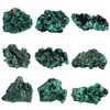 mookaitedecor Natural Malachite Raw Crystal Stone, Decorative Cluster Geode Minerals