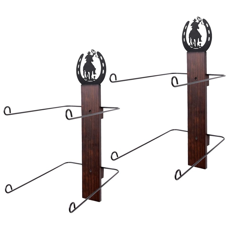 SCUNDA Cowboy Hat Rack for Wall, Rustic Western Hat Holder,