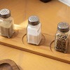 HESSION 4 Pack Salt and Pepper Shakers Glass Salt Shakers