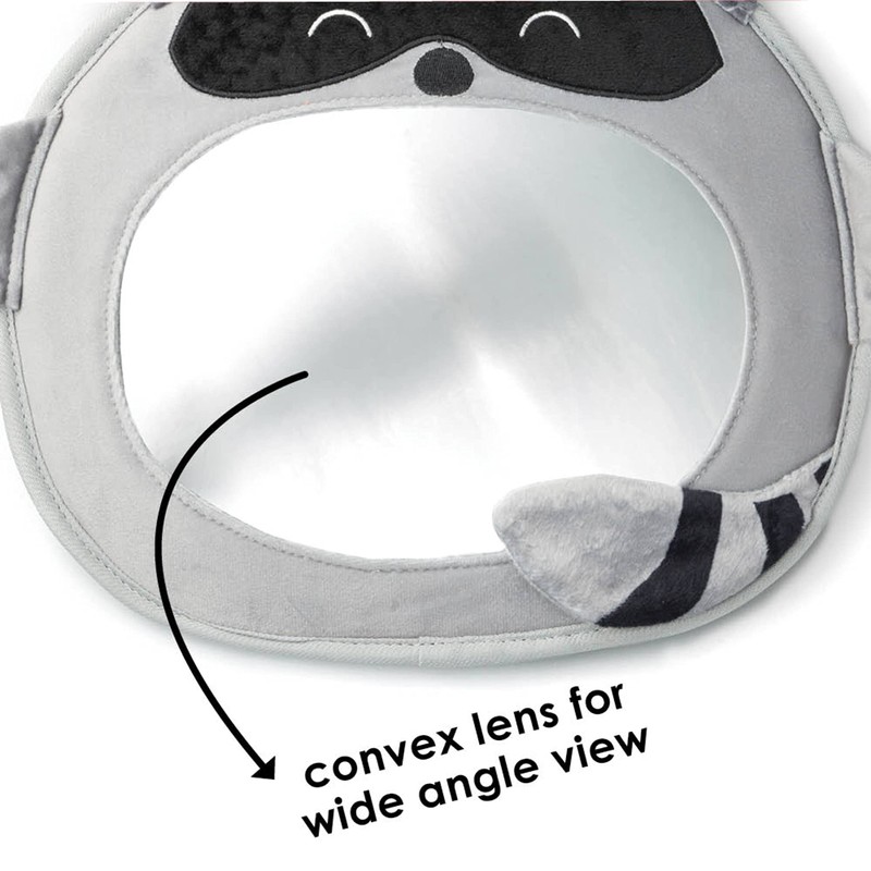 Diono Easy View Racoon Character Baby Car Mirror, Safety Car
