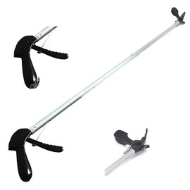 OdontoMed2011 60" Snake Tongs Reptile Grabber Rattle Snake Catcher Silver Wide JAW HANDLING Tool ODM