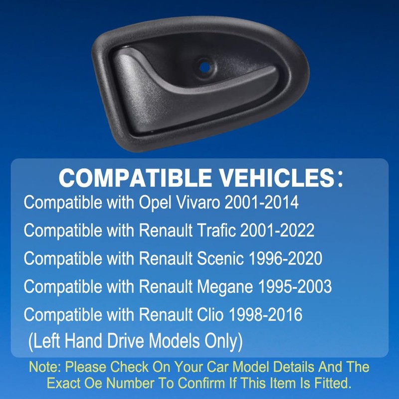 TOTMOX Car Inner Door Handle, Door Pull Handle Auto Interior