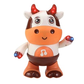 Zhenfala Dancing Cow Toy for Babies - Electric Musical Plush Cow with Fun Songs & Moves, Interactive Baby Toy for Baby, Cute Toddler Gift & Sensory Learning