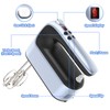 Yomelo 9-Speed Digital Hand Mixer Electric, 400W Powerful DC Motor,