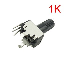 Aihasd 10pcs RV09 Type Vertical Adjustable Potentiometer 2 K Resistance 1 K 5 K 10 K 20 K 50 K 100 K 200 K 500 K 1 m