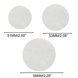 AIMALL Premium 100-Pack Raw Wood Pulp Coffee Filter Papers: Precise Sizes 2"/2.08"/2.28" - Enhanced Extraction for Rich & Pure Brews - Compatible with Breville Machines & More