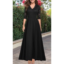 REPHYLLIS Black Dresses for Women Bridesmaid Quinceanera Cocktail Dresses XXL