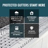 GUTTERHAWK Gutter Guard All-Aluminum Gutter Guard White Sample Pack –