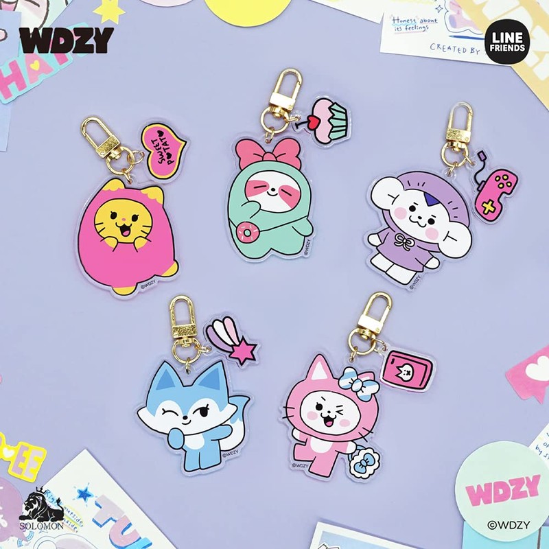 Solomon Shoji WDZY Acrylic Key Ring ACRYLIC KEYRING TUK WDZY-WAK-TK