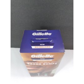 GILLETTE Skinguard for Razor Bumps-1 Razor 2 Cartridges & 1 Shave Gel NEW