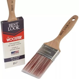 Wooster 3-Best Look By Wooster 2-1/2 In. Flat Paint Brush Model: D4024-2 1/2