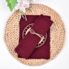 Joanlody Burgundy Set of 10 Handmade Cloth Napkins Cotton Linen