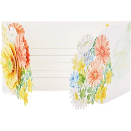 Sanrio FA21-1 P 1721 Yellow Standard Birthday Card Semi-Stereoscopic Flower Colorful