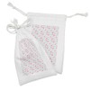 Ambesonne Love Fabric Pouch Set of 2, Pastel Tones Heart