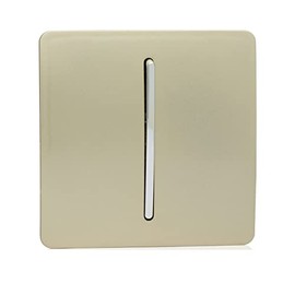 Trendi Artistic Modern Glossy Tactile Auto Retractive Door Bell Switch Gold ART-DBGO