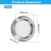 sourcing map 2PCS Round Shower Glass Sliding Door Handles, 304