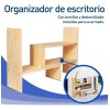 Organizador De Escritorio De Mdf Oficina Hogar De 2 Piezas
