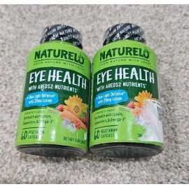 Naturelo 2 Pack Naturelo Eye Health with AREDS 2, 60 ct, Exp 05/31/26