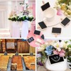 RXKFIGX 50 Pieces Mini Blackboard Clips Mini Wooden Blackboard Small