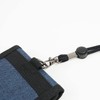 Logo Spark Men's Bi-fold Neck Wallet with Strap, orange