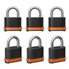 WULALACK 4 Digit Heavy Duty Combination Lock, Weatherproof Combo Padlock