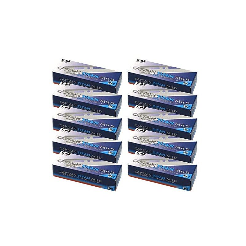 Kai Captain Titanium Mild Blades, For Commercial Use, 20 Sheets