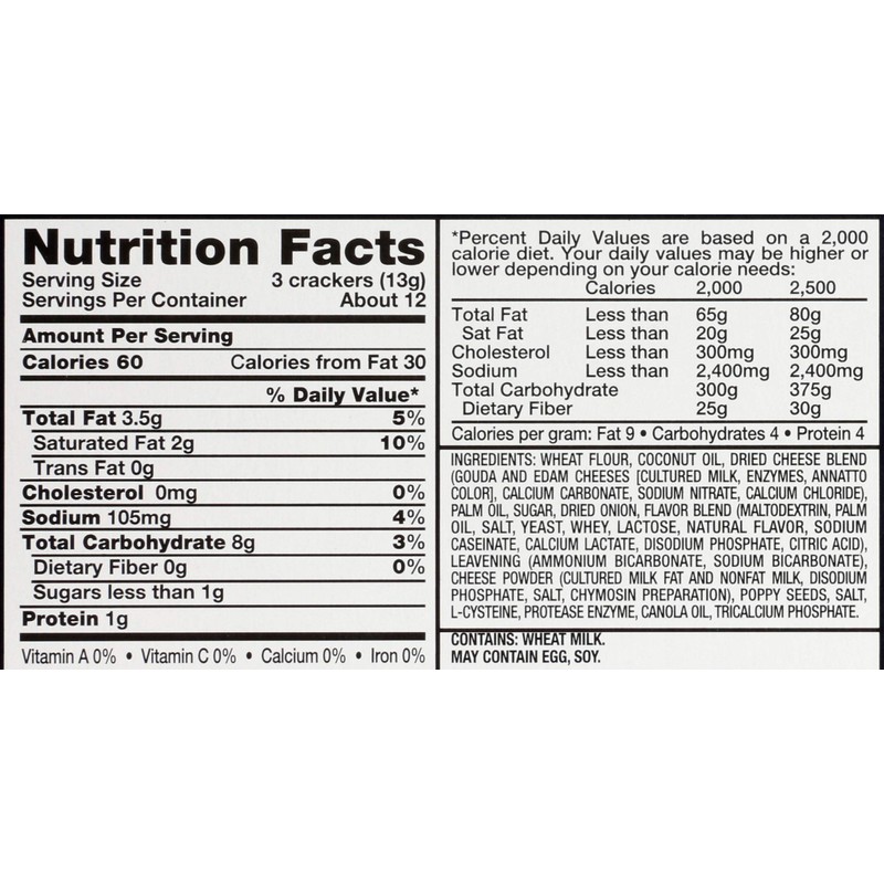 Carr's Crackers, Snack Crackers, Party Snacks, Cheese Melts, 5.3oz Box