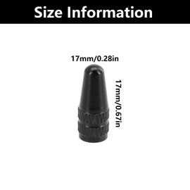 8 PCS Presta Valve Caps, dust caps for bikes, bike valve caps, for MTB Road Racing Bicycle, Rocket Style(black)
