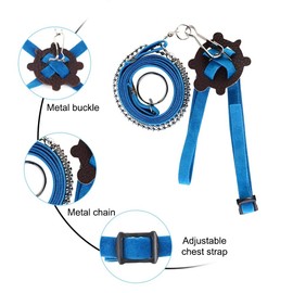 DONGKER Turtle Harness Leash,Pet Tortoise Leather Harness Strap Adjustable Turtle Walking Lead for Pet Tortoise Turtle walking