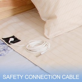 Earthing Bed Sheet, Grounding Sheet with 15 ft Cord, Grounding Bed Sheet for Bed in EU Standard, Earthing Mat, Conductive Grounding Mat for Better Sleep, EMF Recovery, Radiation Protection (90 x 270