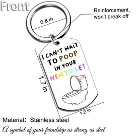 Ibiwe New House Keychain Popular Christmas Gifts 2024 House Warming Gift For Women Housewarming Gift For New Home New Apartment Gift Happy New House Gifts