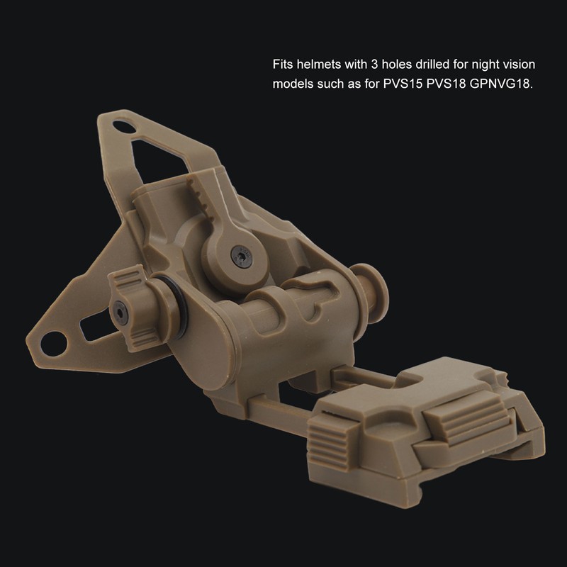 Night Vision Helmet Mount Foldable Adjustable Simple Operation Wide Compatibility