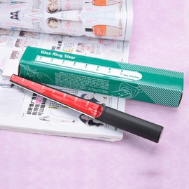 ANKROYU Wax Ring Sizer, Wax Ring Ruler, Wax Ring Sizer, Wax Tube Cutter, Ring Mandrel Gauge, Easy to Use Ring Mandrel Gauge, Jewellery Making Accessories