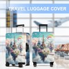 THISFIND Iron tower Luggage Cover Washable Suitcase Protector Anti-Scratch,Stretchable Fit