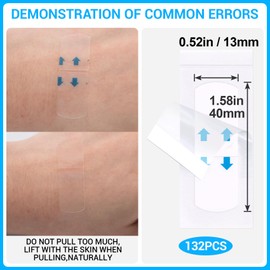 YALOJE 132PCS Invisible Face Tape Lifting, Instant Adhesive Facelift Tape, Waterproof Face Neck Tapes, Breathable Facial Sticky Tapes for Sagging Skin, Double Chin, Eye Wrinkles - 33 Sheets