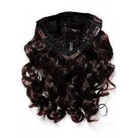 WIG ME UP - H9503-2T33 clip-in hairpiece with 7 clips, 3/4 wig brown mahogany mix